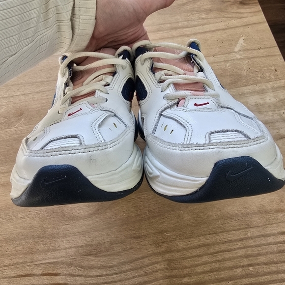 Nike M2K Tekno Yellow White Womens Blue Force Multicolor Sneakers AO3108-402 - Picture 4 of 8